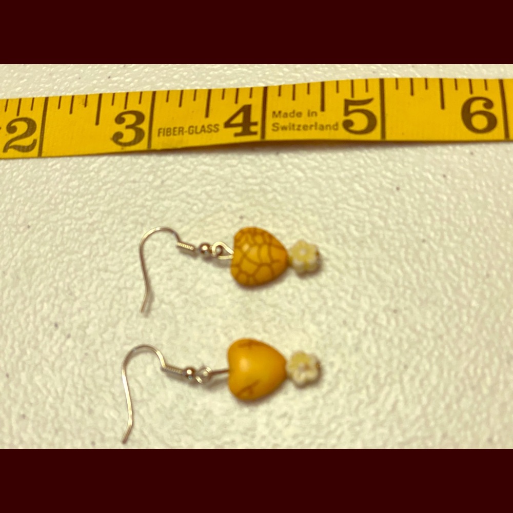 Complimentary Gift. Turquoise Heart Earrings